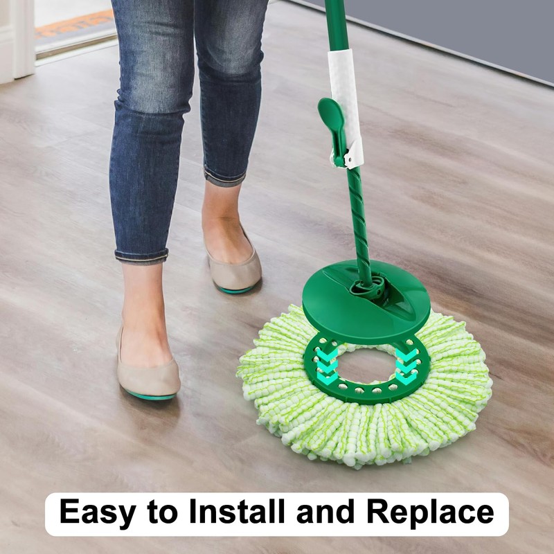 Tornado Spin Mop Head ONLY Compatible with 𝗡𝗲𝘄 𝗟𝗶𝗯𝗺𝗮𝗻 𝐓𝐨𝐫𝐧𝐚𝐝𝐨