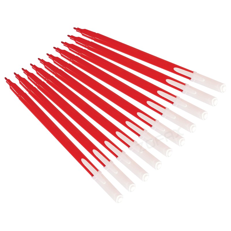 ZOFAX Feltra Felt Tips Colouring Pens, RED, Pack of 10,