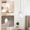 Luxshiny Horseshoe Lamp Shade Replacement 5-Pack Plastic Lamp Shades 5.35X3.54X1.65