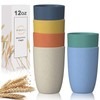 Wrova Wheat Straw Cups 6 PCS Good Alternative to Plastic