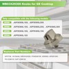 HLZDS WB03X29300 Gas Stove Knobs, 5 Pack Silver Cooktop Knobs,