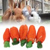 Rabbit Loofah Carrot Toys Natural Funny Teeth Grinding Bite Resistance