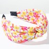 KOVOLITU 4 Pack Hawaiian Plumeria Flower Printed Headbands for Women