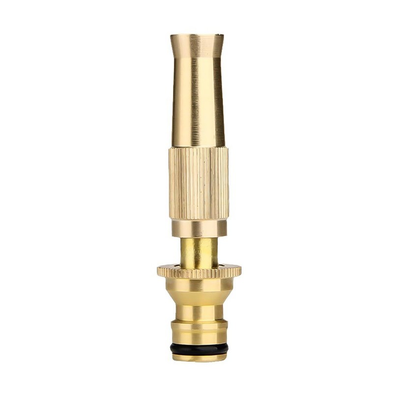 Alnicov 2pcs Solid Heavy-Duty Garden Hose Nozzle Brass Adjustable Hose