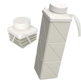 BEAUTAIL Collapsible Water Bottles 720ml 24.3oz, Foldable Portable Water Bottle, Lightweight Reusable Leakproof for Travel Camping Hiking Cycling Yoga Sports Outdoor School Office, 1 Pack, Starlight