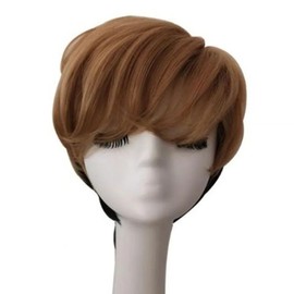 Cut full wig medium cut full wig two-tone wig cut dyed wig (WFITY4I) / 커트 통가발 미디움커트 통가발 투톤가발 커트염색가발 (WFITY4I)