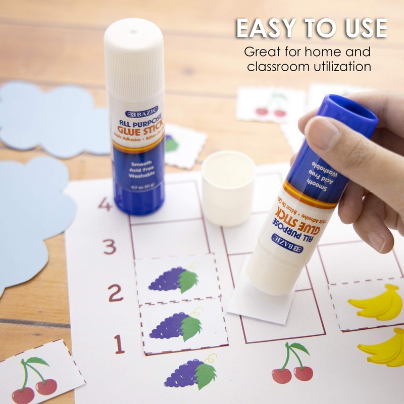 BAZIC 21g/0.7 Oz Premium Large Glue Stick (2/Pack)