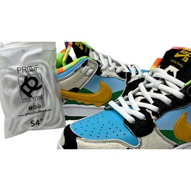 Proof Culture - Premium White Oval Athletic Shoelaces | New Round Shoe Laces for Sneakers, Dunk SB Laces and Foamposite Shoestring (54", White)