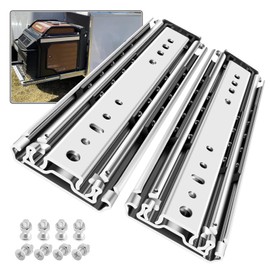SHUHANG 1 Pair 420 lb Load Capacity Heavy Duty Drawer Slides 12 14 16 18 20 22 24 26 28 30 32 34 36 38 40 44 48 52 56 60 Inch Full Extension Ball Bearing Side Mount Rails Industrial RV Runners Glides