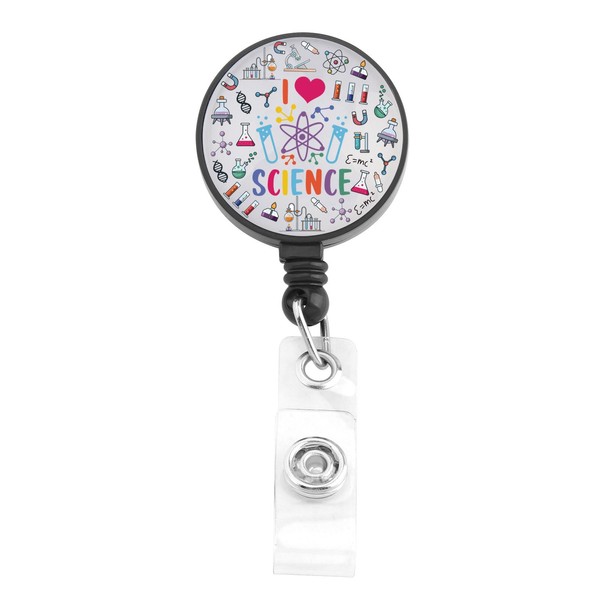 FUSTMW Science Badge Reel with Clip Science Lab Gifts for