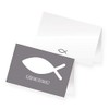 itenga 24 x Place Cards Name Plate Fish Communion Christening
