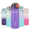 BJPKPK Stainless Steel Insulated Water Bottle With Straw Lid 18oz
