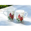 Stechcol Gracie Cardinal Poinsettia 12oz Bone China Mug