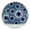 Illyu Kiln Flower Pattern "Japanese Crest" IM Half Moon Plate