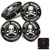 LONGHAO Pack of 4 Skull Alloy Rims Hub Caps, Alloy