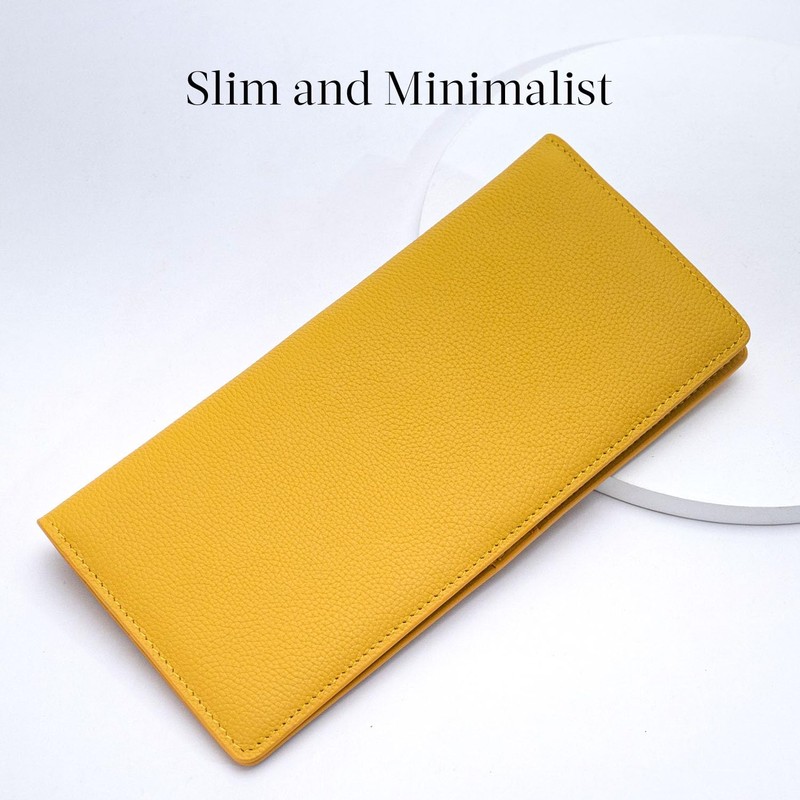 Bveyzi Ultra Slim Thin Leather RFID Blocking Credit Card Holder
