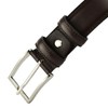 Conte Massimo Men's Genuine Leather Belt Made in Italy, Dark