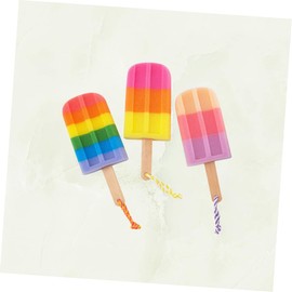 Lurrose Ice Cream Shower Sponge: 3pcs Ice Cream Bath Loofah - Cute Shower Sponge - Loofah Popsicle (Random Color)