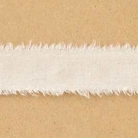 HEADS MFR-NR2 Heads, Ribbon, Width 1.2 inches (3 cm) x 59.4 ft (15 m), Oatmeal, 1 Roll, Fringe Ribbon