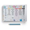 itenga Stundenplan DIN A4 als Block 25 Blatt Stundenplanblock stundenpläne