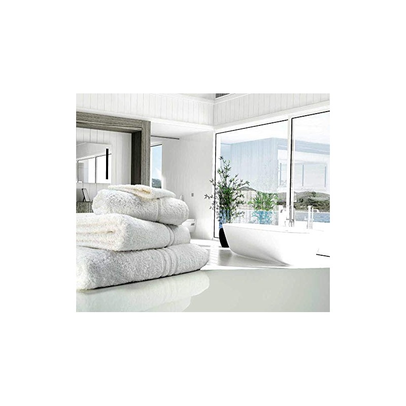 Blue Label 500gsm Plain White Bath Sheet (SEE SIZE OPTIONS)