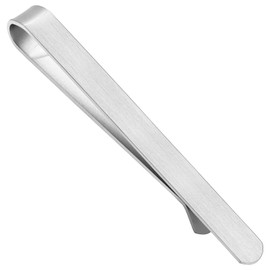 2.5 Inch Tie Clips for Men's Traditional Tie in Gift Box, Tie Bar & Pins Set for Larger Width Necktie in Black Red White Blue Color, Birthday Anniversary Christmas Valentine's Day Gift