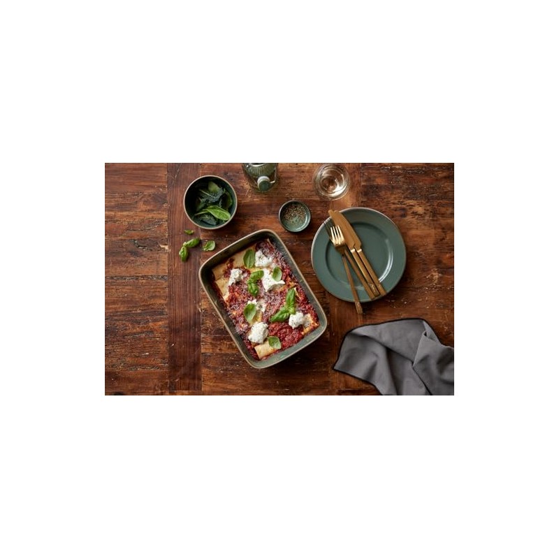 BITZ Casserole Dish 19 x 14 x 5.3 cm Wood/Forest