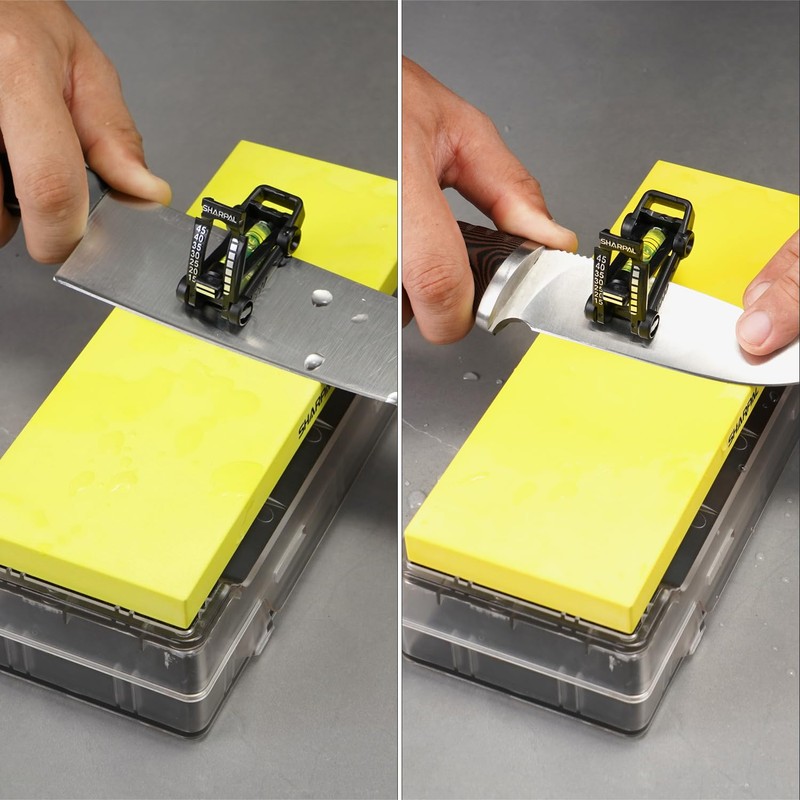 SHARPAL 194H Whetstone Knife Blade Sharpener Sharpening Stone Angle Guide,