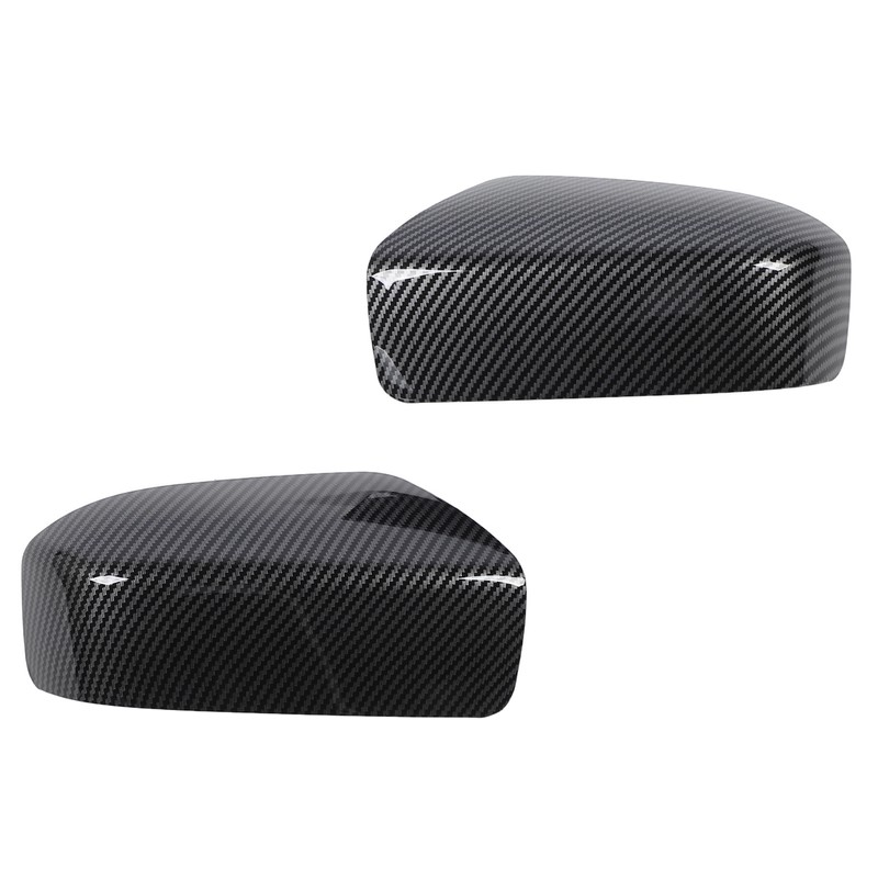 2PCS Side Mirror Cover Left Right Carbon Fiber Pattern 76201