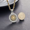 YueYuan Viking Necklace for Men 925 Sterling Silver Viking Pendant