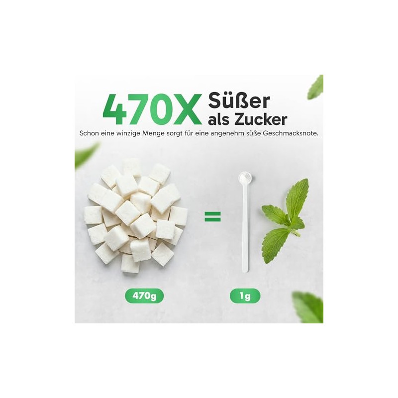 Ultra Concentrated Stevia Powder (100g) | 98% Reba-98 Pure |