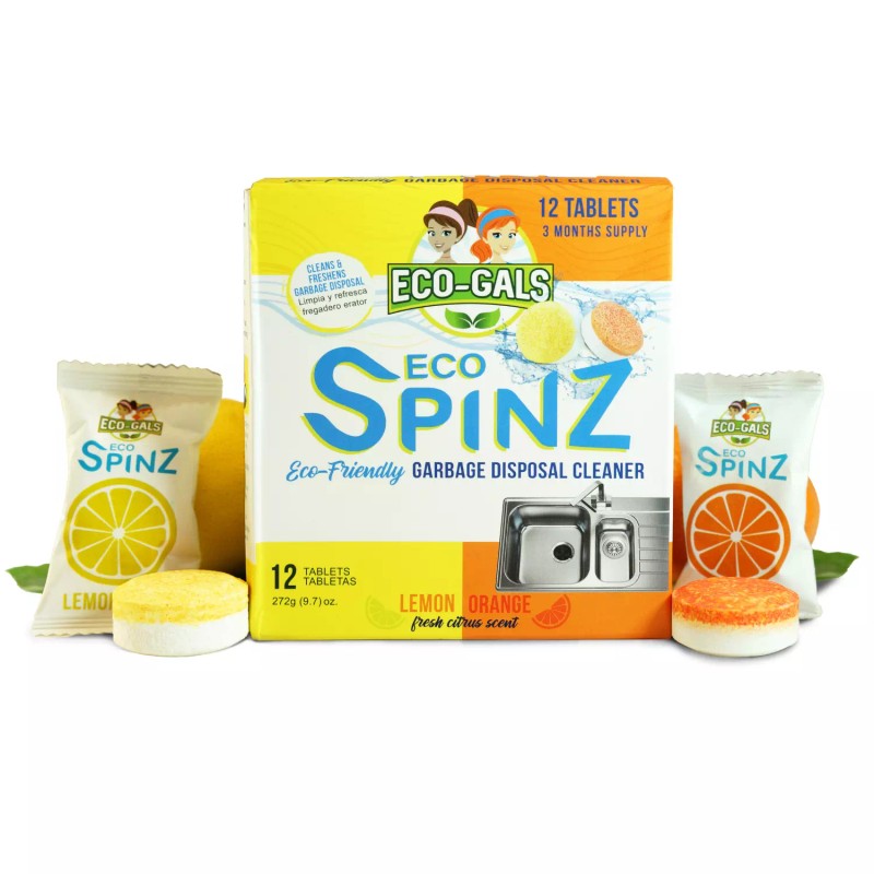 Eco-Gals Eco Spinz Garbage Disposal Cleaner and Deodorizer for Cleaning