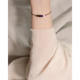 yfstyle Stress Anxiety Relief Bracelets Healing Spiritual Amethyst Bracelet for Women Men Anxiety Jewelry Accessories Gifts-Relief