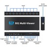 9x1 HDMI Multi-viewer switcher Seamless 4K HDMI 9 Screen Real