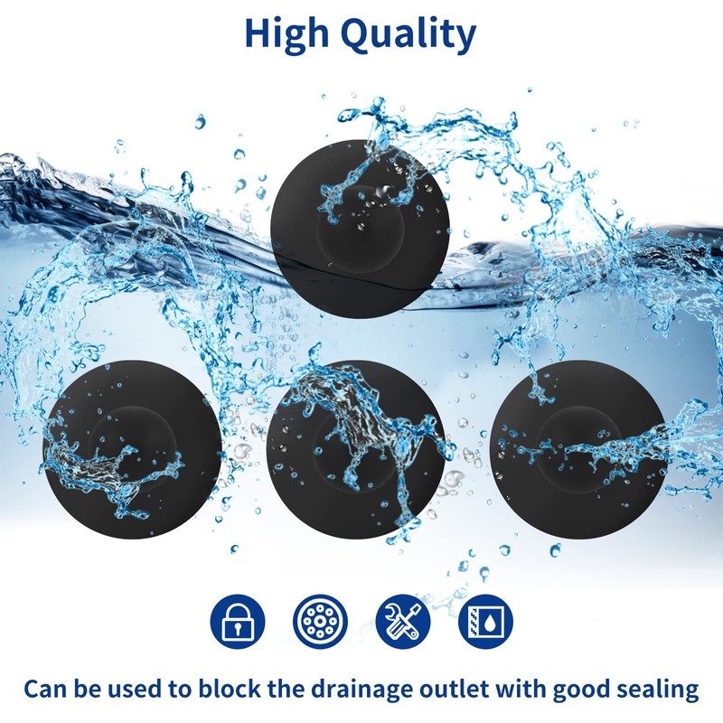 4 Pack Swimming Pool Wall Plugs Replacement Parts - Above