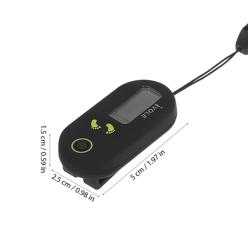 Kisangel Clip on Step Counter for Walking, Mini 3D Pedometer,