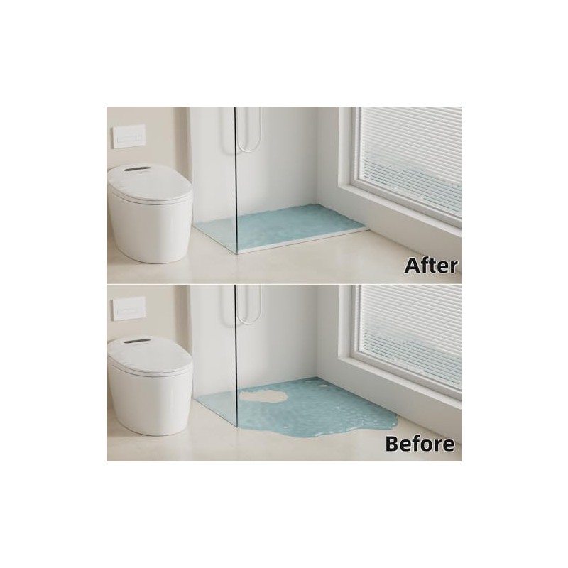78-Inch Silicone Shower Threshold Water Dam Barrier