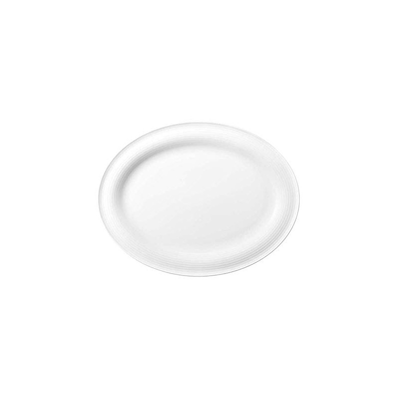 Seltmann Beat Serving Plate, Oval, White, 31 cm x 24