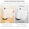Paper Towel Holder Countertop, Heavy Weighted Black Marble Paper Towels