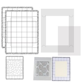 3Pcs/Set Stick and Stamp Mat and Fixed Stamp Blending Template Multi Use Low Tack Mat for DIY Projects Paper Card Scrapbooking To Hold Project In Placeholding stencil in place while ink blending fixed