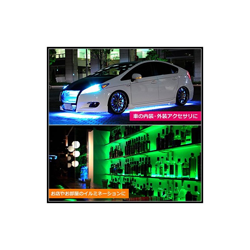 24V Waterproof LED Tape Light 5 Meters 3 Tips (Blue/Black