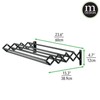 mDesign Steel Wall Mount Accordion Expandable Retractable Clothes Air Drying