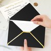 AVERZELLA 100 Pack 5x7 A7 Envelopes for Invitations, Black and