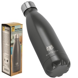 Stainless Steel Water Bottle, Thermos Flask, BPA-Free Thermal Drinking Bottle, Cold and Warm, Leak-Proof Metal Drinking Bottle, 500 ml Thermos Flask, Water Bottle for Fitness, School, Sports,