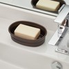 iDesign York Countertop Bar Soap Dish, Metal Soap Holder for