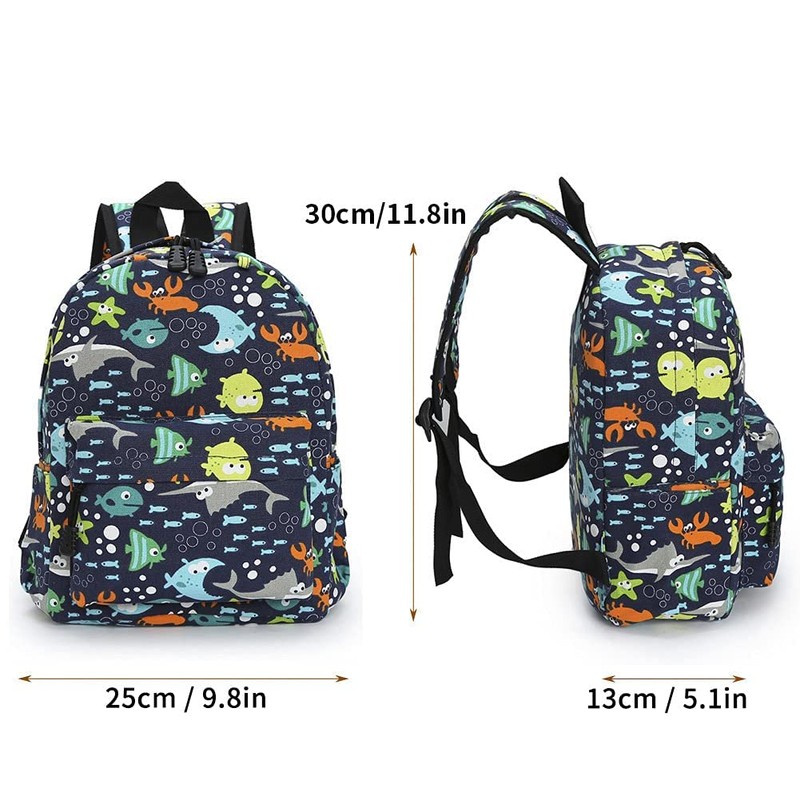Kid Book Backpack Baby Child School Bag Kindergarten Canvas Daypack