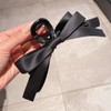 Bow Hair Claw Clip for Women, 2PCS Black Hair Bow