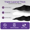 2 PCS Extra Large Sound Dampening Blanket,96"x 80" Sound Absorbing