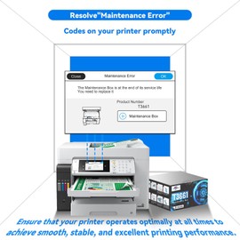 T3661 Ink Maintenance Box Replacement Compatible for Epson XP-15000 XP-6100 XP-6000 XP-970 XP-8800 XP-8500 XP-8700 XP-8600 Expression Premium/Photo Printer, T366100 Maintenance Box (2 Packs)