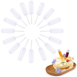 Siumir 4ml Pack of 200 Plastic Squeeze Transfer Pipettes Liquid Dropper Jam Straw